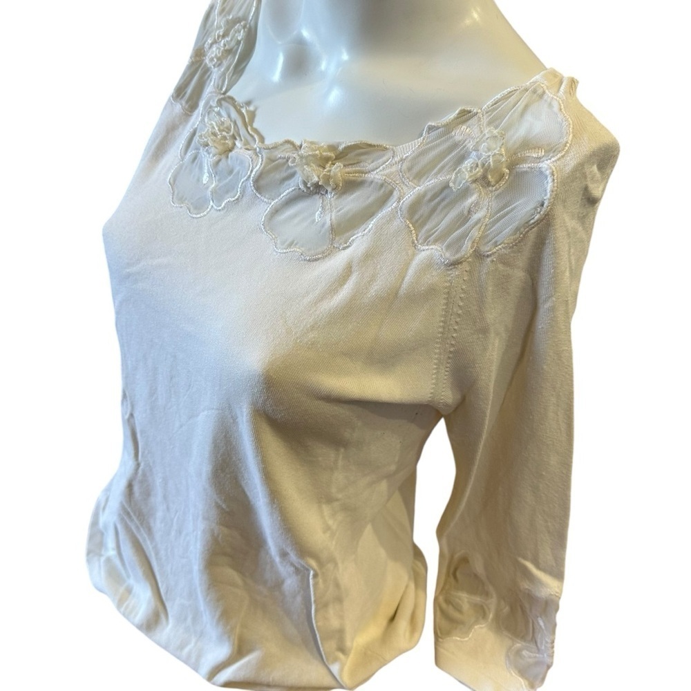 Vintage 3/4 Sleeve Floral Blouse